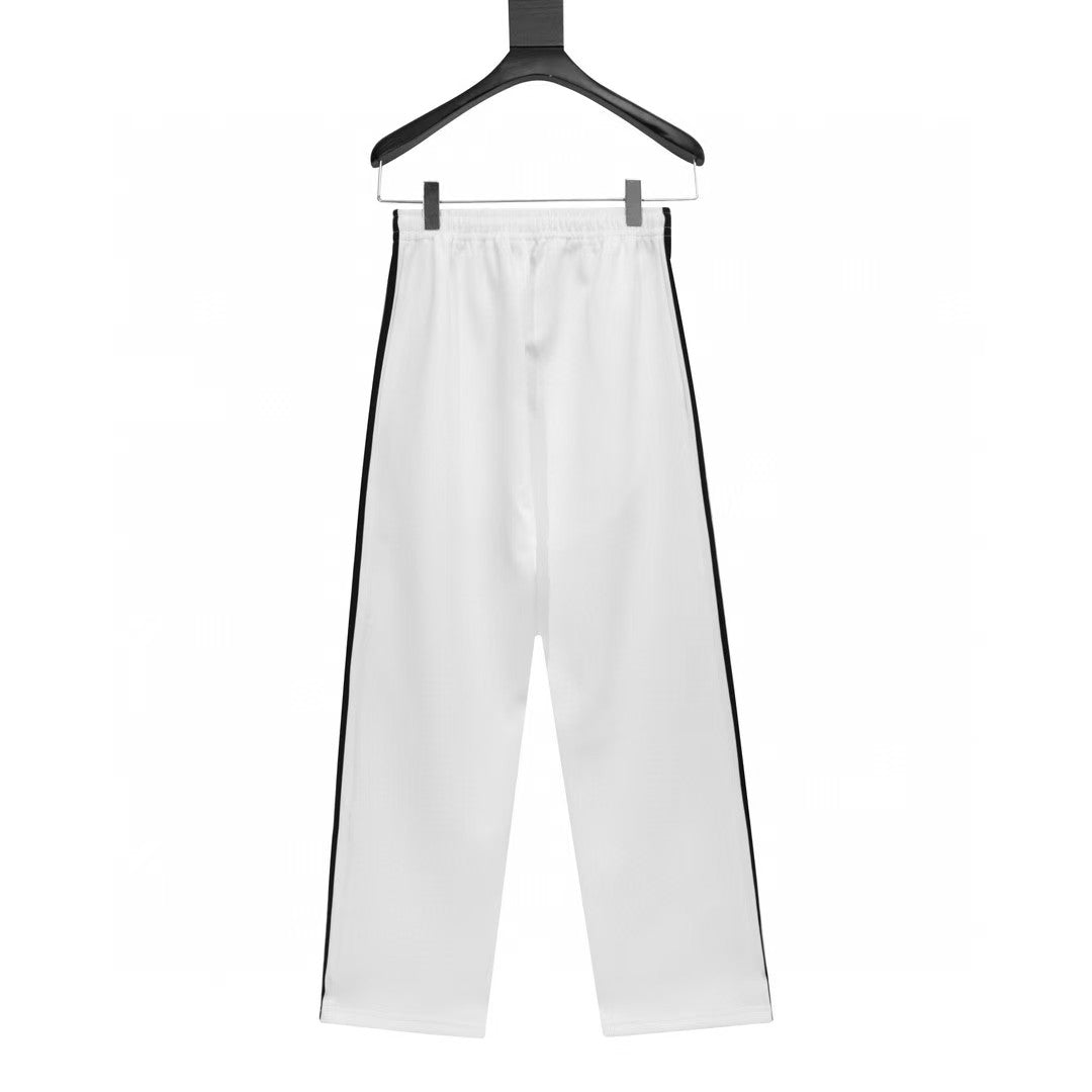 Classic Three Bar Couple Wide Leg Pants