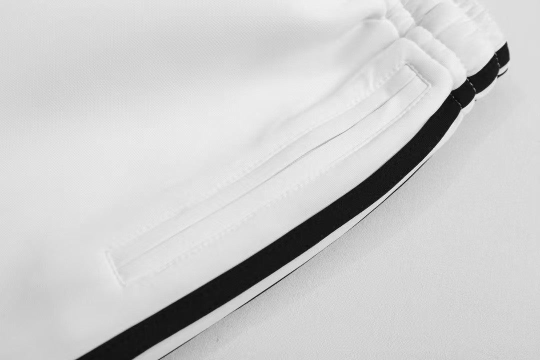 Classic Three Bar Couple Wide Leg Pants