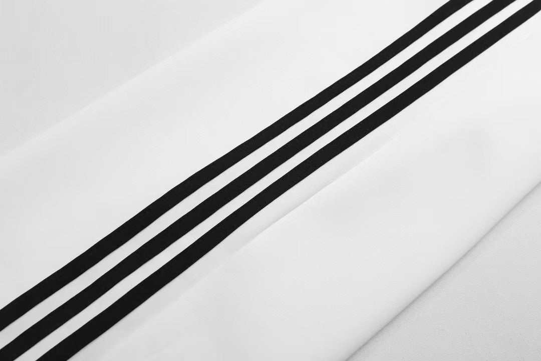 Classic Three Bar Couple Wide Leg Pants
