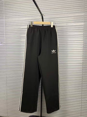 Classic Three Bar Couple Wide Leg Pants