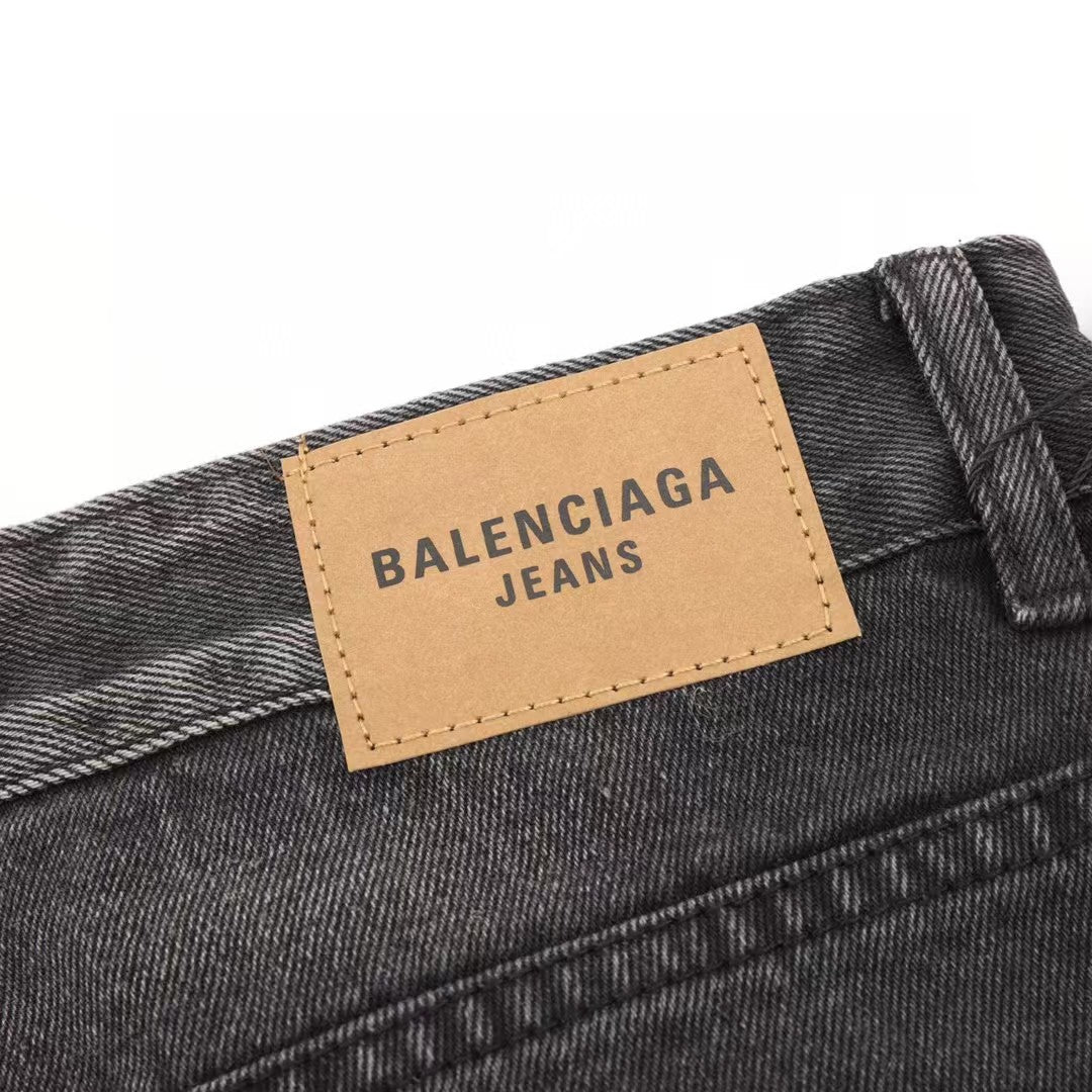 Graffiti Coke Printed Washed Jeans