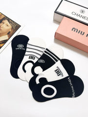 Pure cotton boat socks