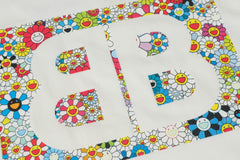 Sunflower print short sleeved T-shirt