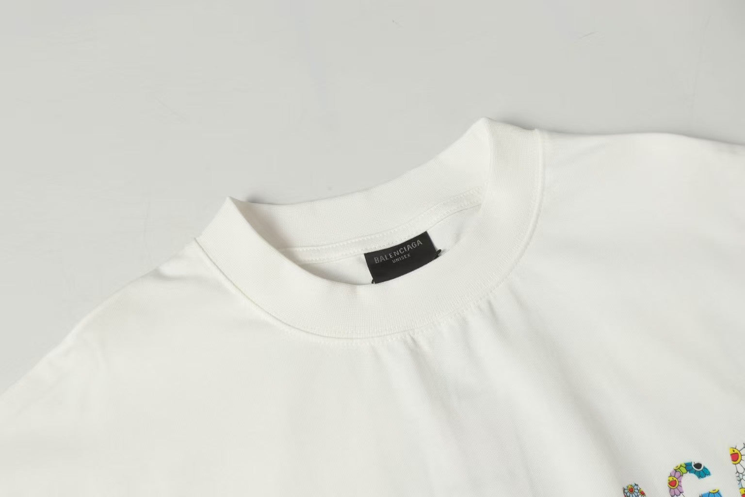 Sunflower print short sleeved T-shirt