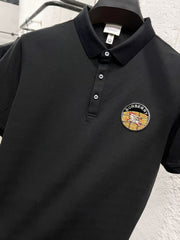 Short sleeved lapel polo shirt