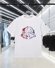 Round neck short sleeved T-shirt