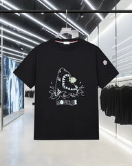 Round neck short sleeved T-shirt