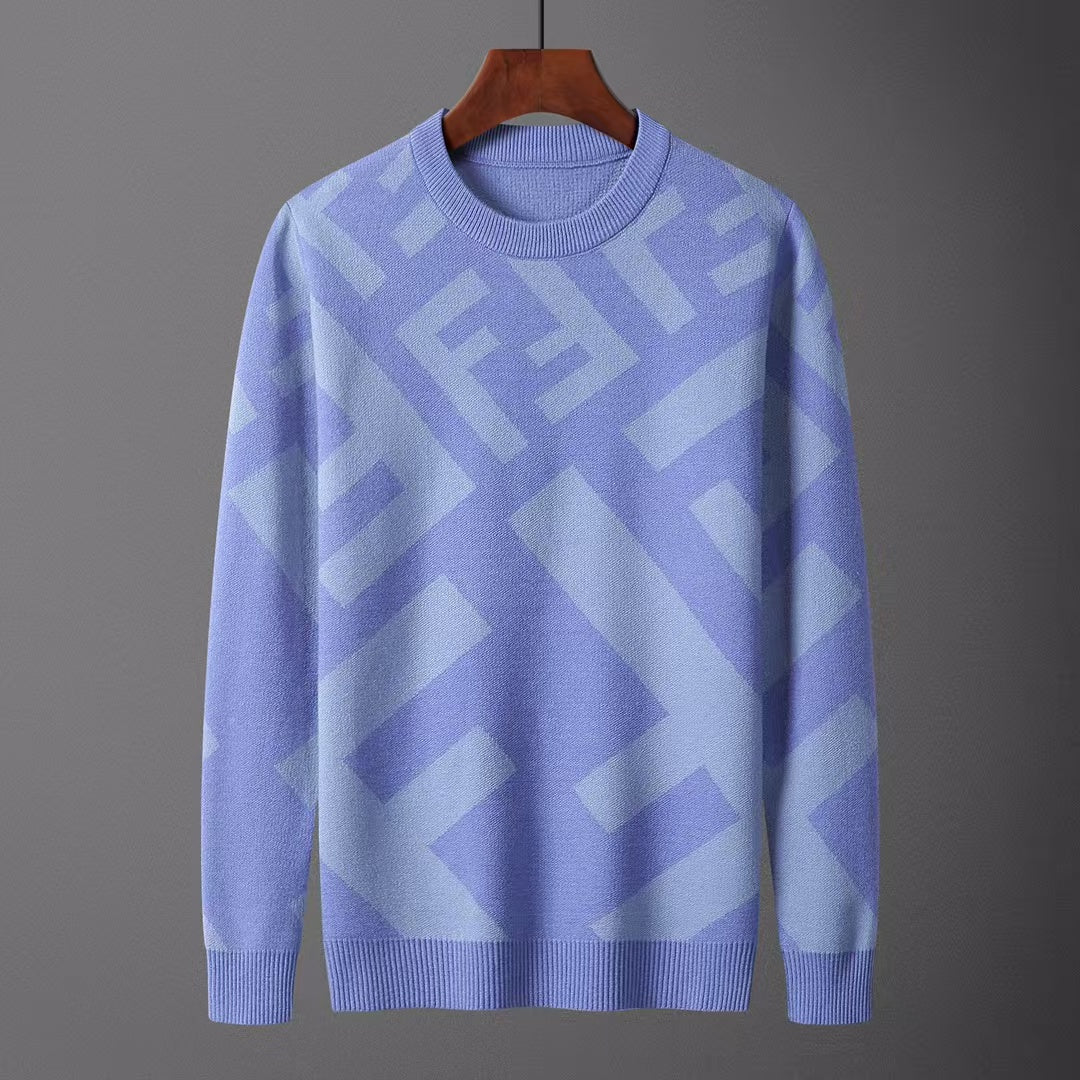 Autumn and winter new round neck pullover sweater