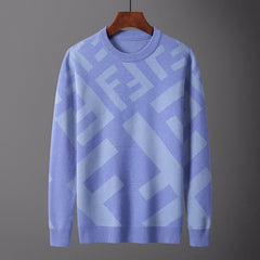 Autumn and winter new round neck pullover sweater