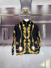 New autumn and winter hooded trench coat jacket