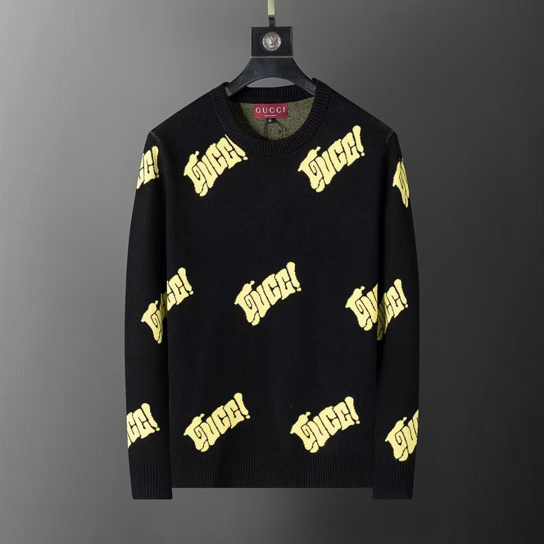 Autumn and winter new round neck pullover sweater1