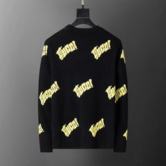 Autumn and winter new round neck pullover sweater1