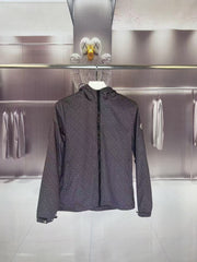 Hooded windbreaker jacket