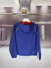 Hooded windbreaker jacket