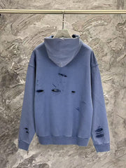 Printed hooded long sleeved sweatshirt