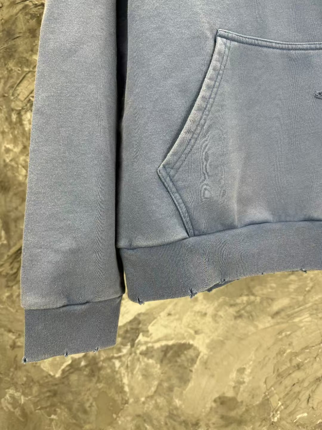 Printed hooded long sleeved sweatshirt