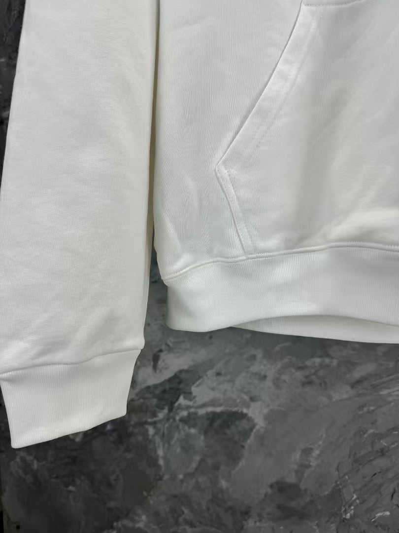 Hooded long sleeved sweatshirt