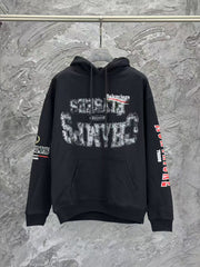 Hooded long sleeved sweatshirt