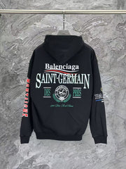 Hooded long sleeved sweatshirt