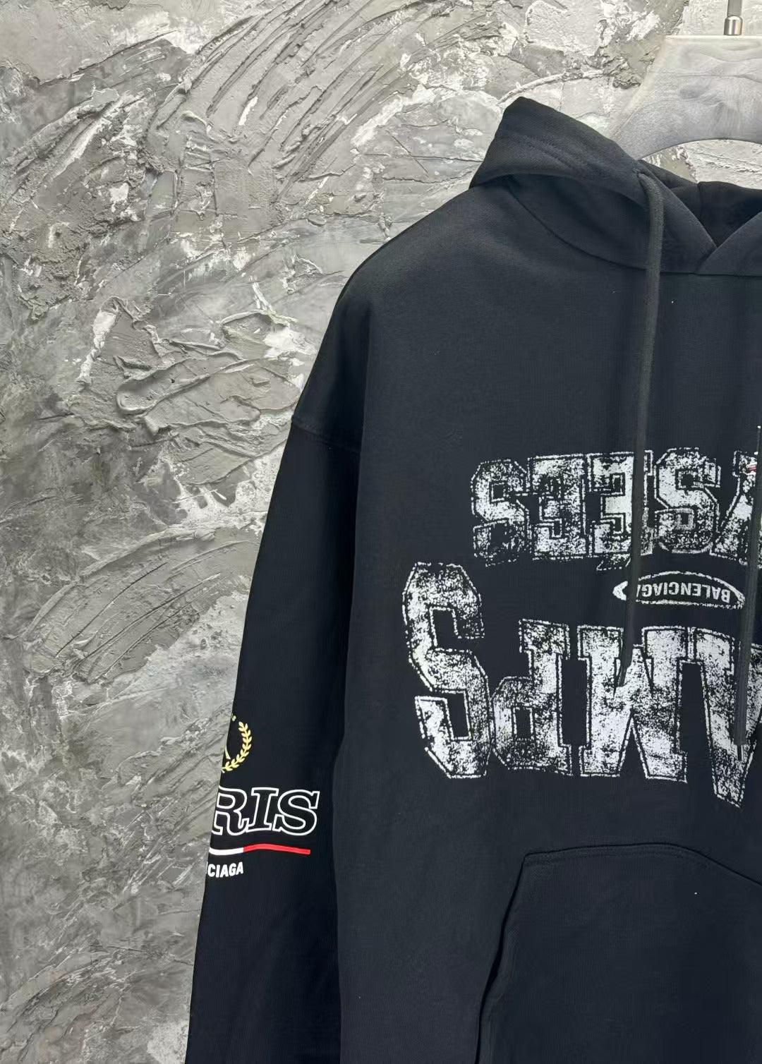 Hooded long sleeved sweatshirt