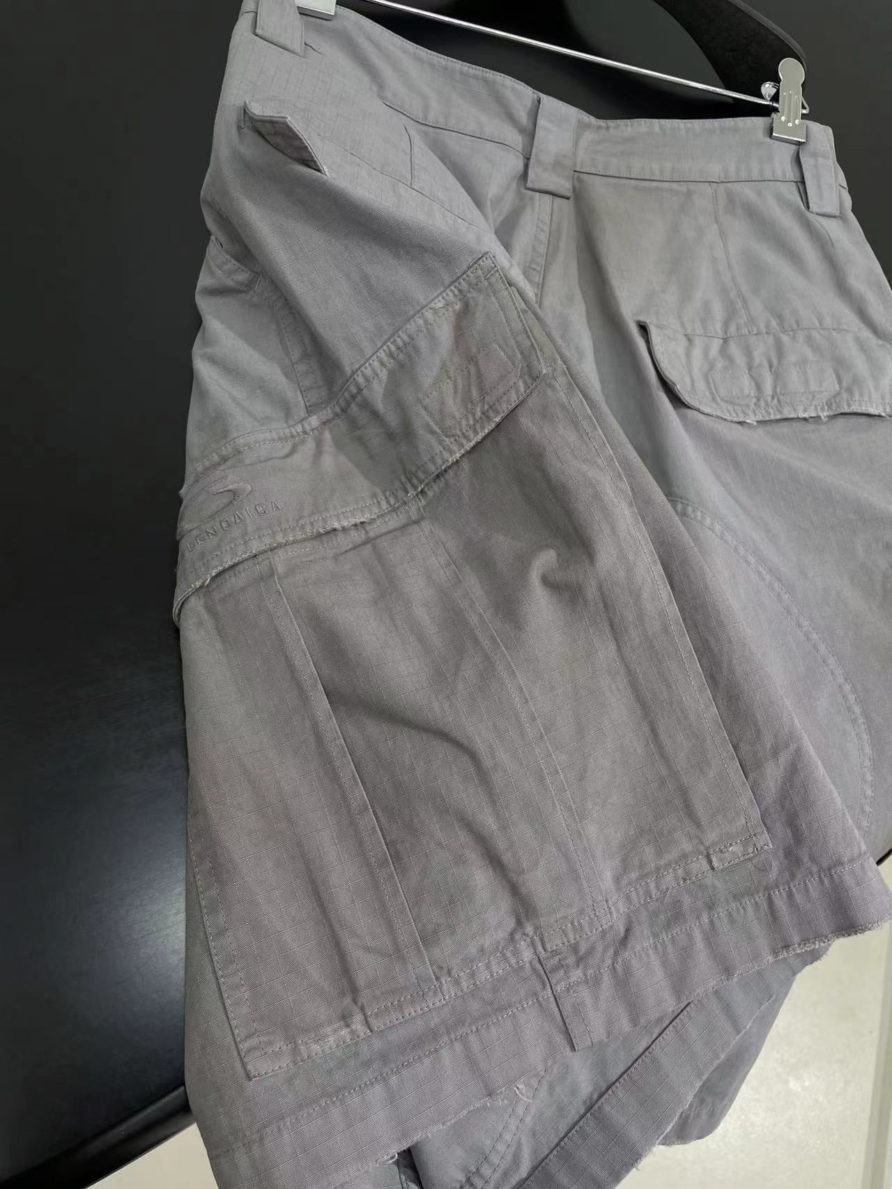 New structural splicing workwear pants