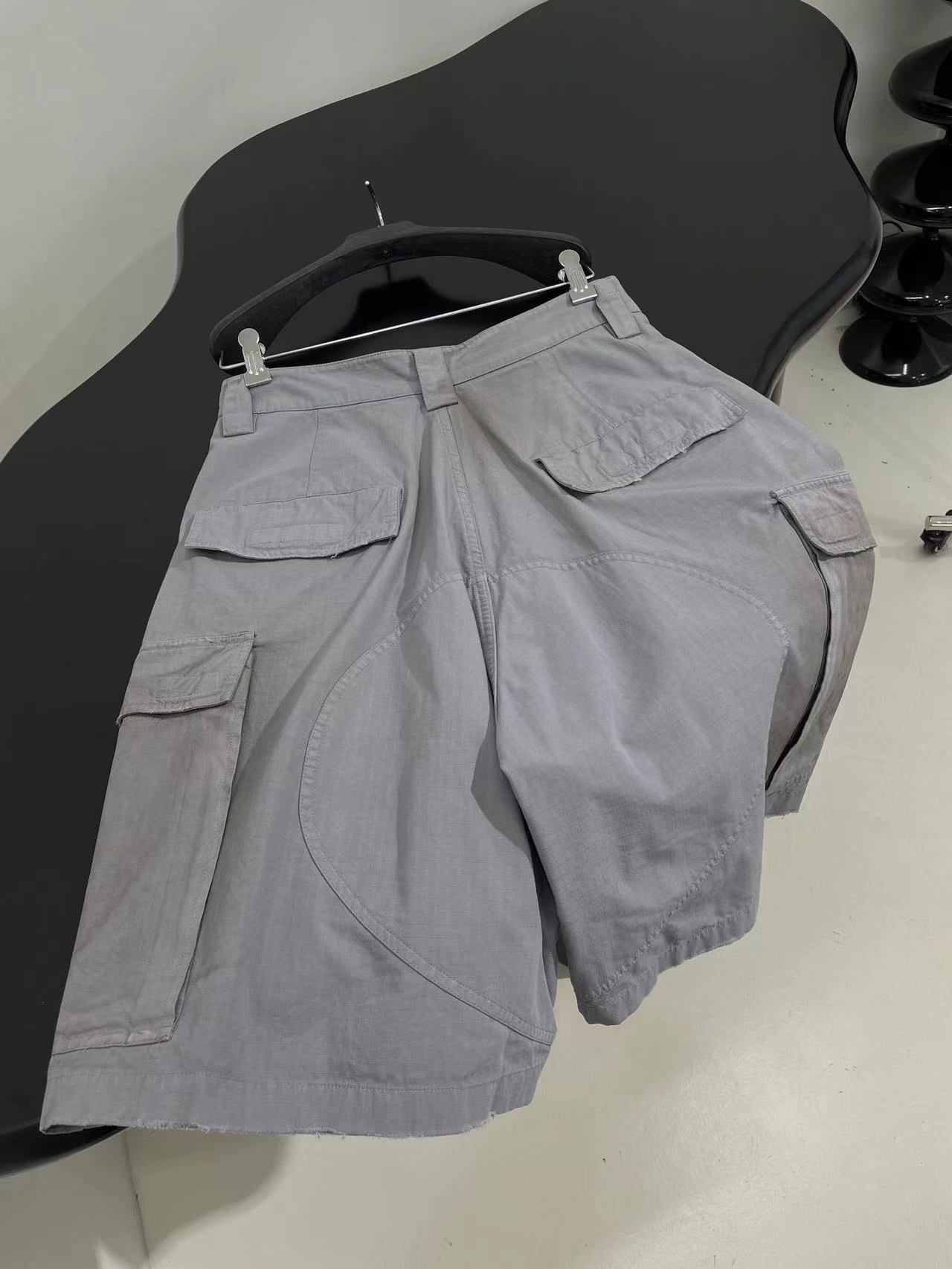 New structural splicing workwear pants