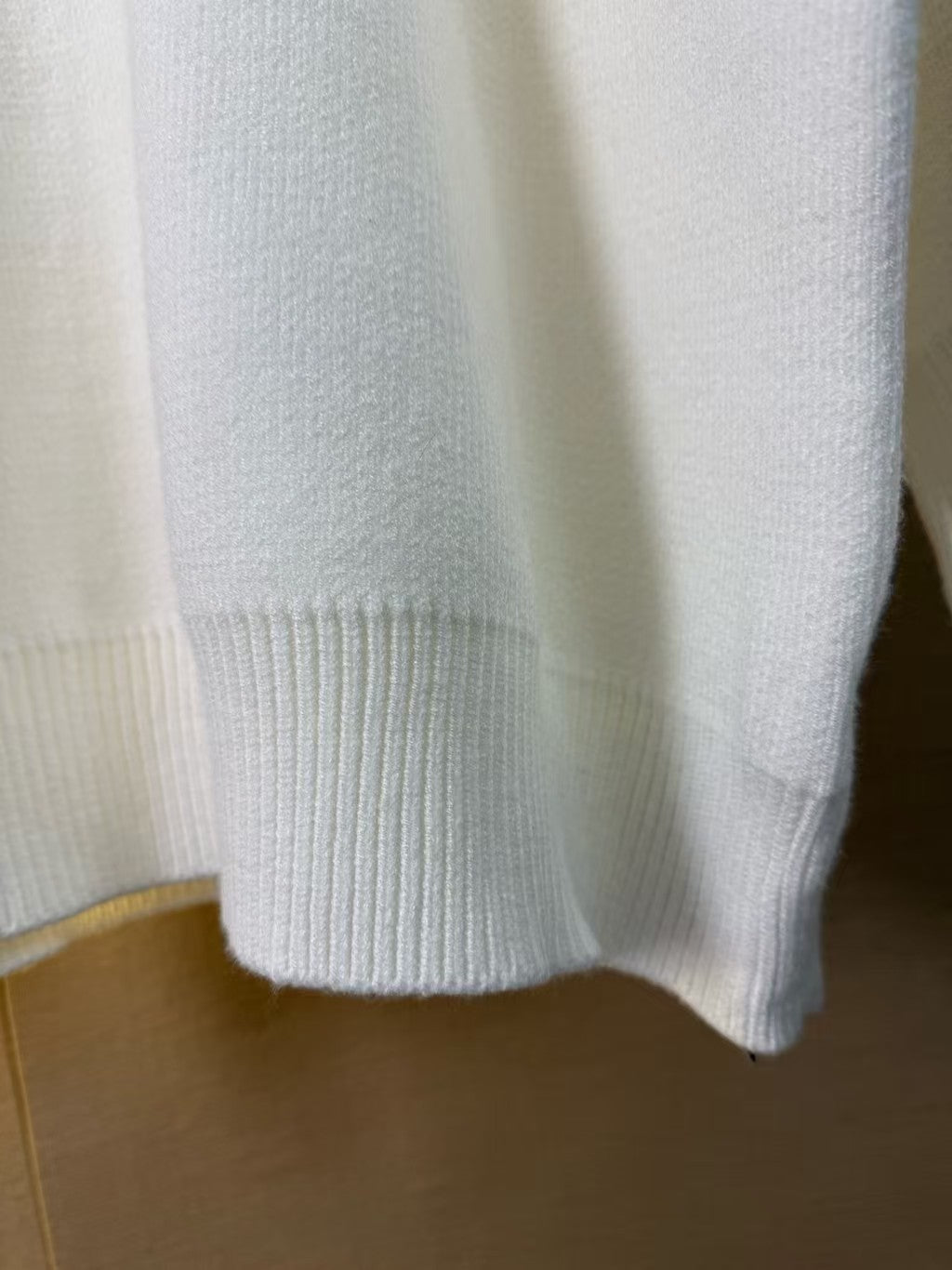 Letter Embroidered Round Neck Knitted Sweater
