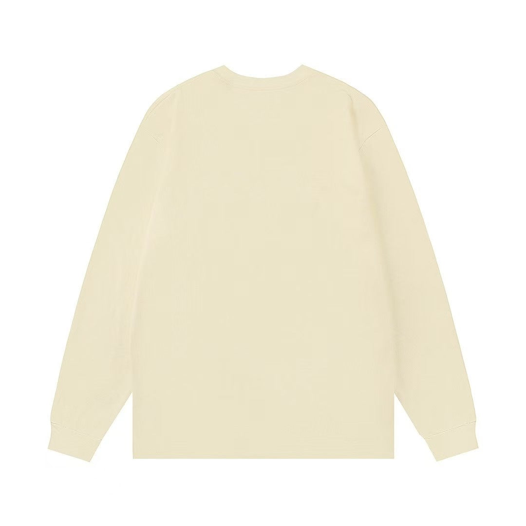 Letter logo unisex long sleeved t-shirt
