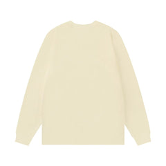 Letter logo unisex long sleeved t-shirt