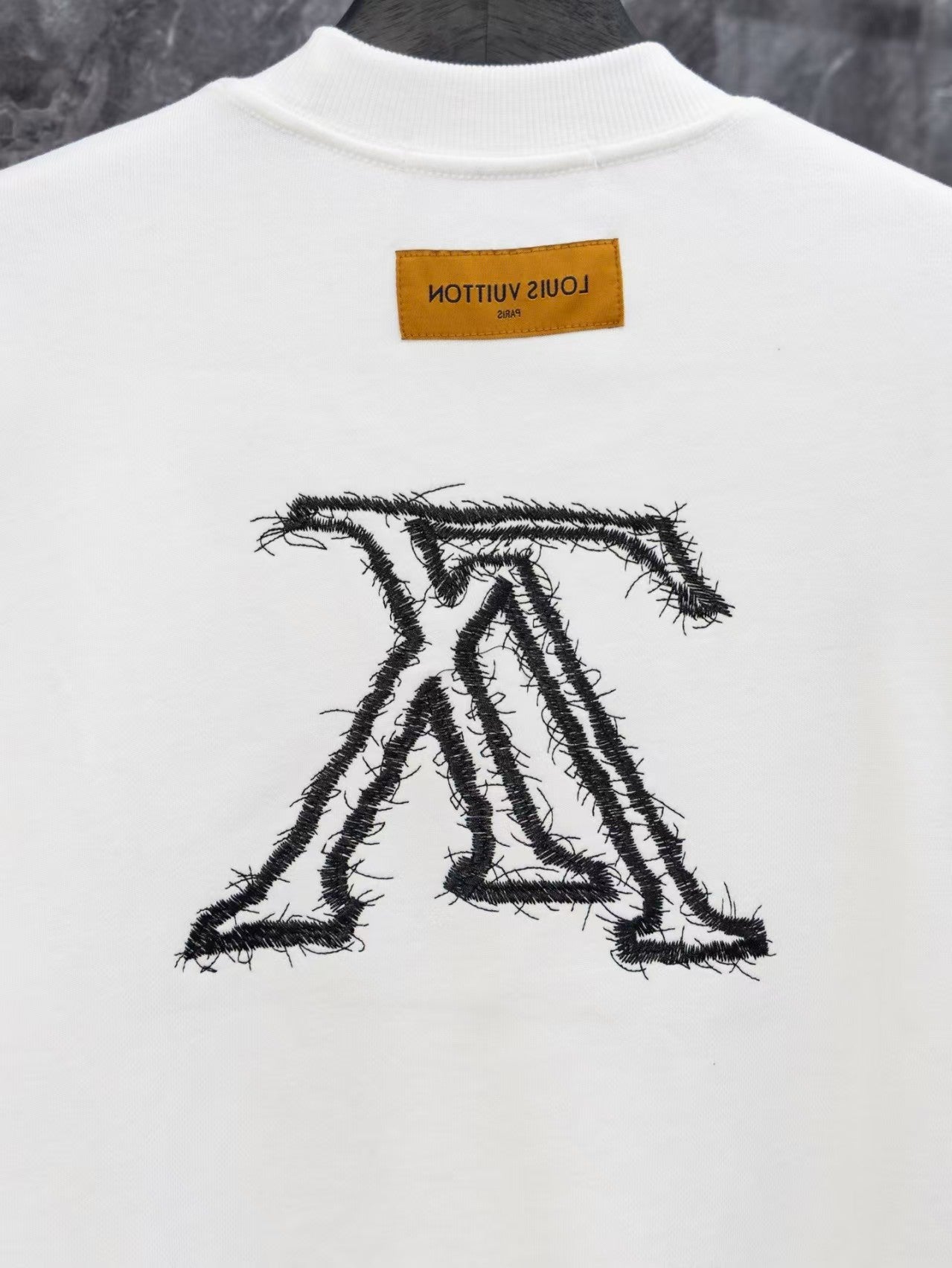 Classic embroidered round neck hoodie