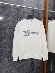 Classic embroidered round neck hoodie
