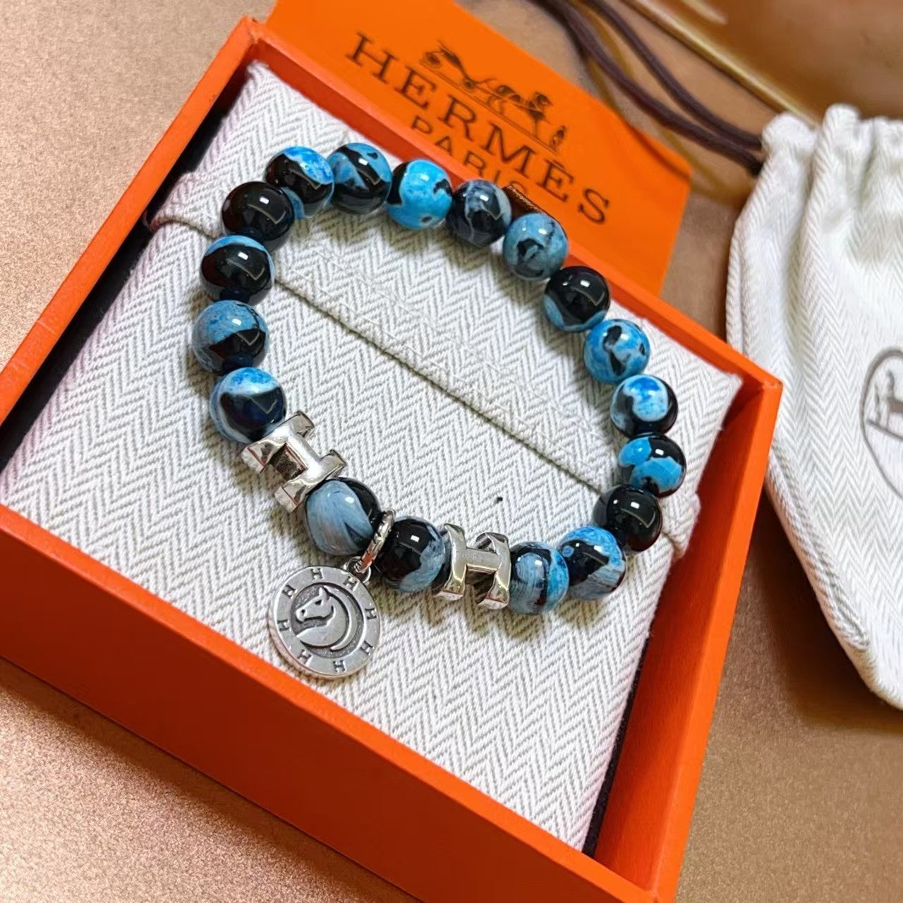 Agate stone bracelet for both men and women