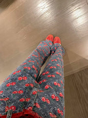 Letter Cherry Jeans