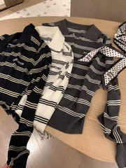 Striped cardigan