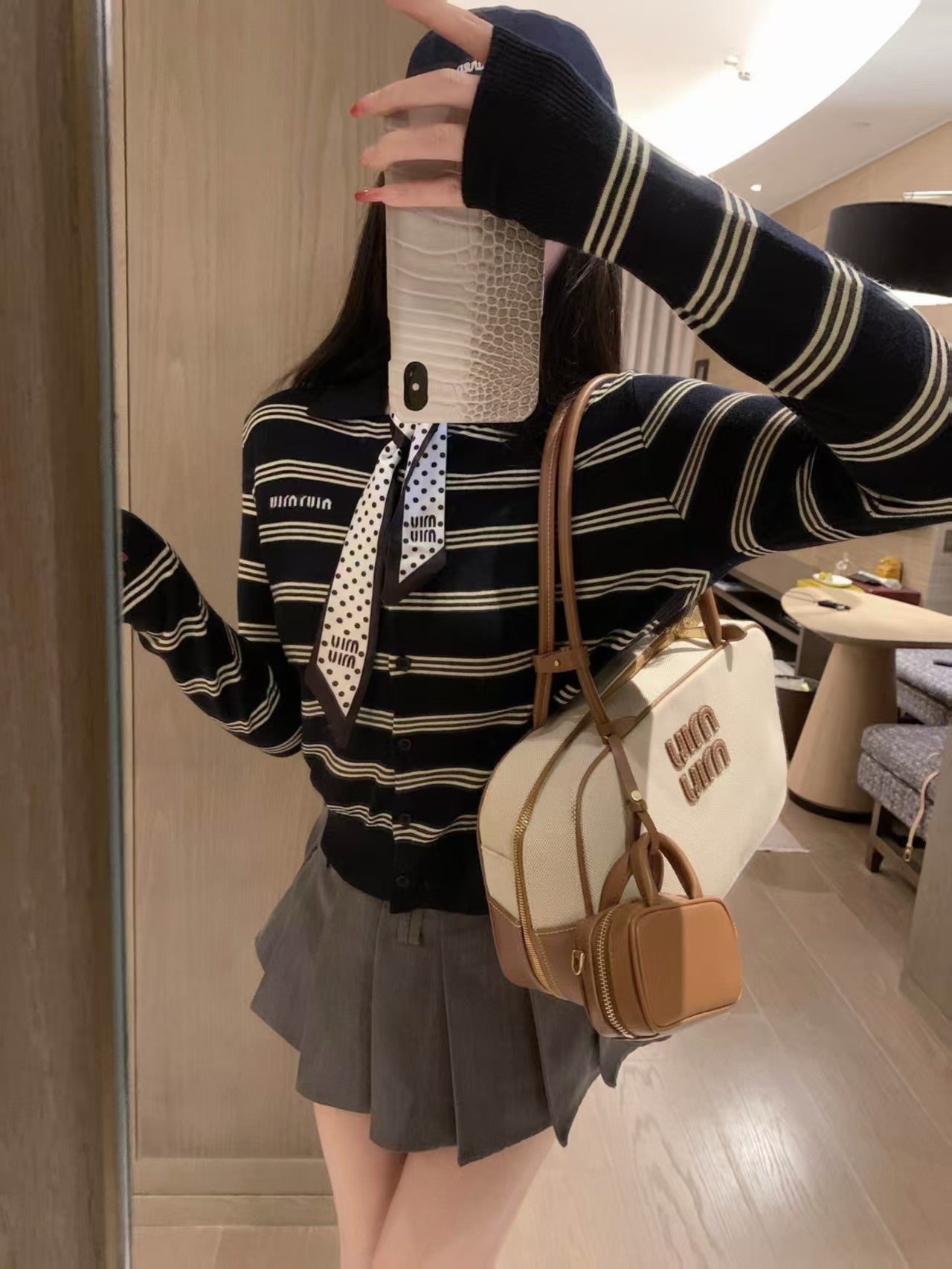 Striped cardigan