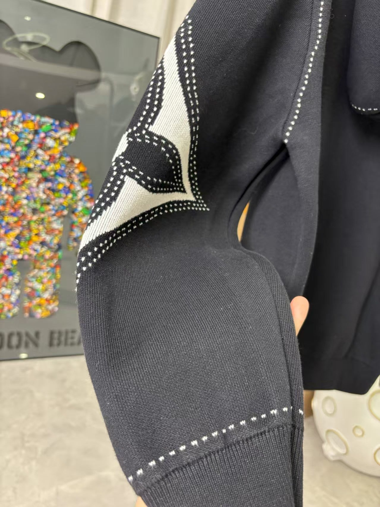 Inlaid wool zipper hooded jacket for men and women