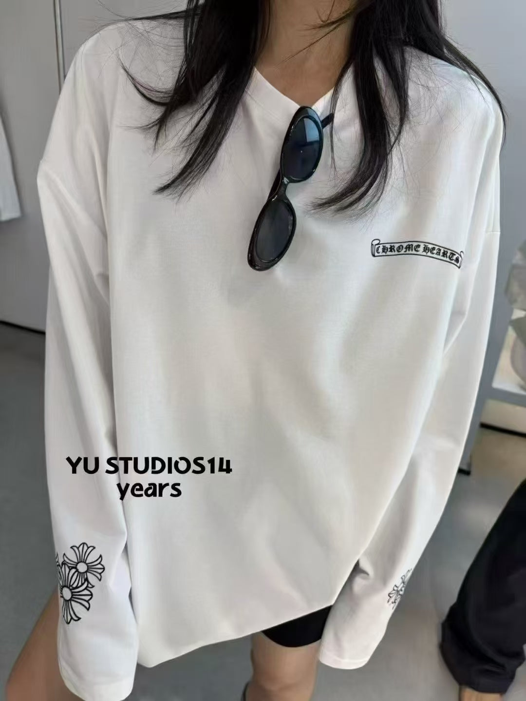 Printed long sleeved T-shirt