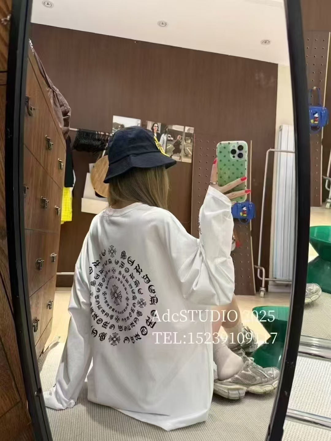 Printed long sleeved T-shirt