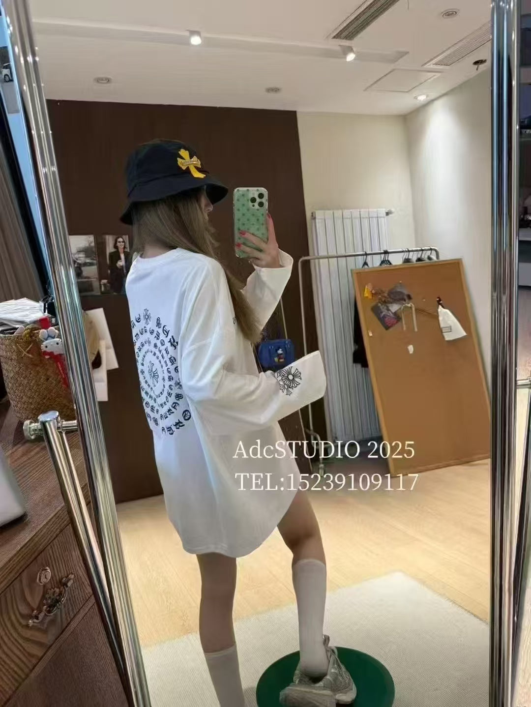 Printed long sleeved T-shirt
