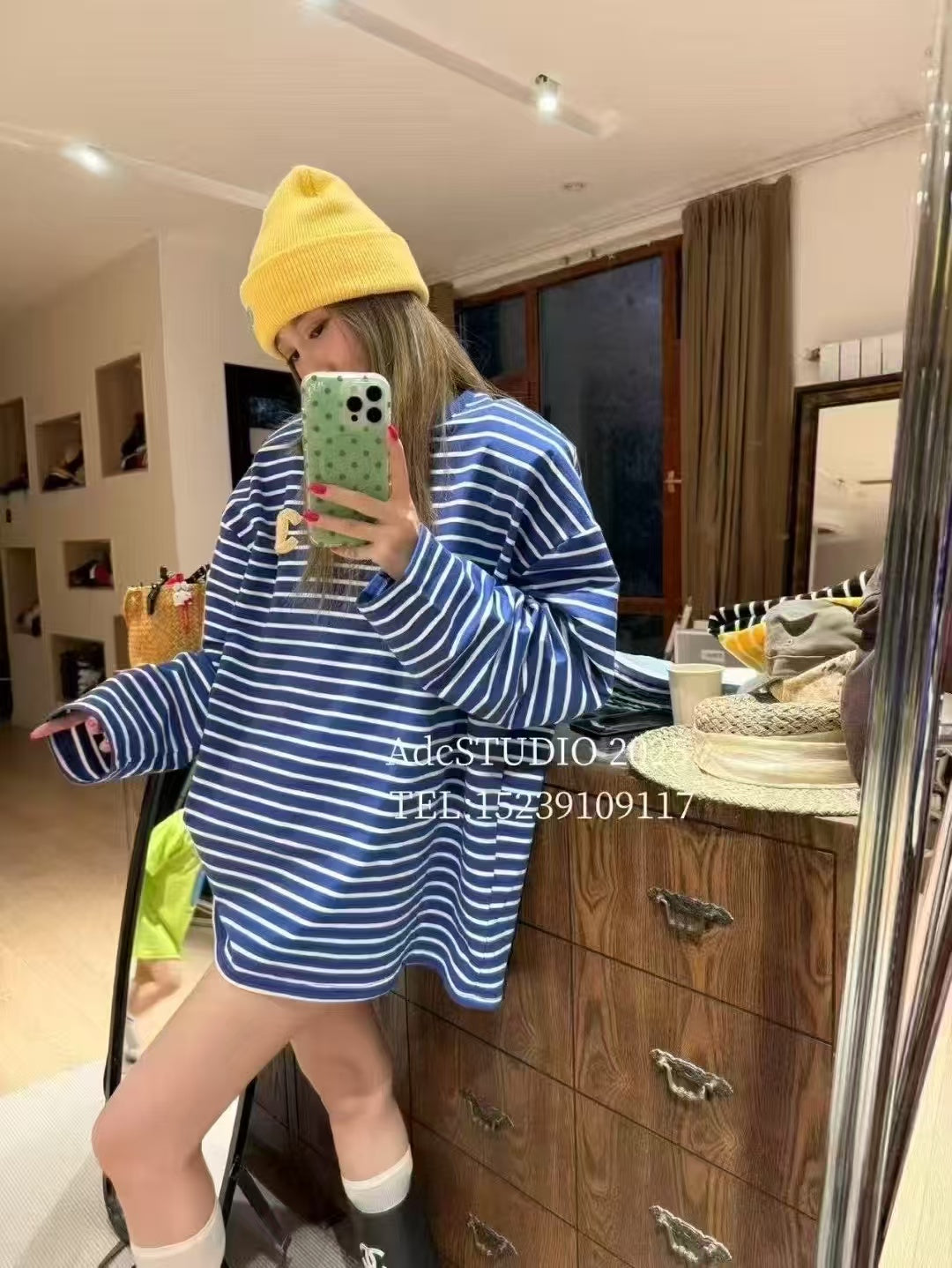 Small label long sleeved T-shirt