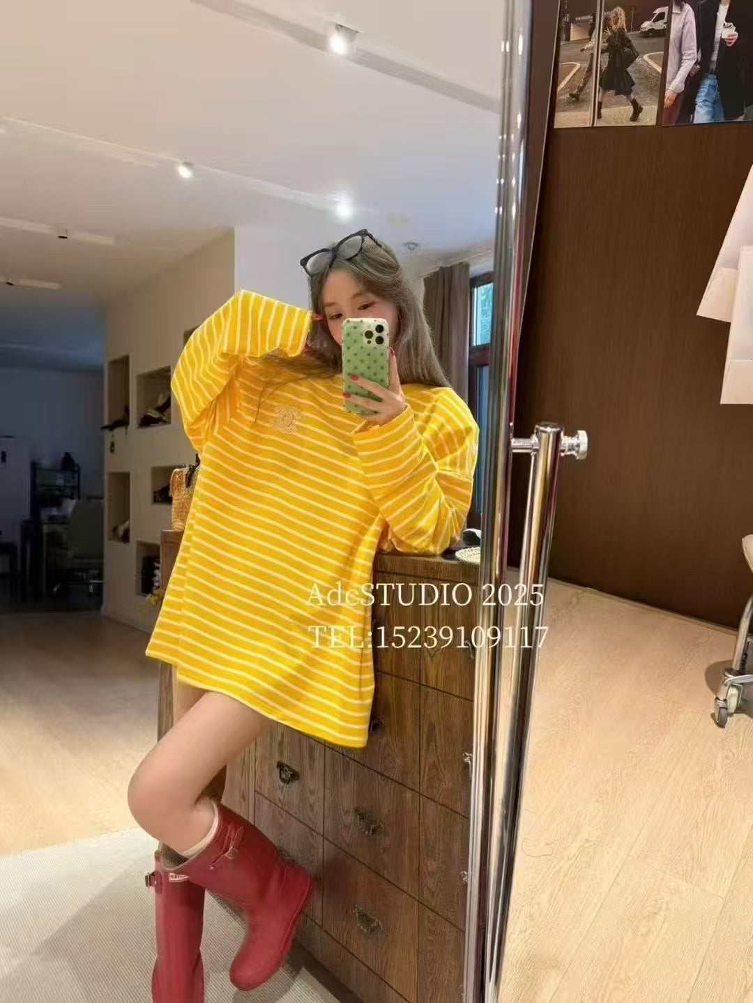 Small label long sleeved T-shirt