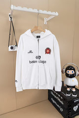Cardigan hooded jacket