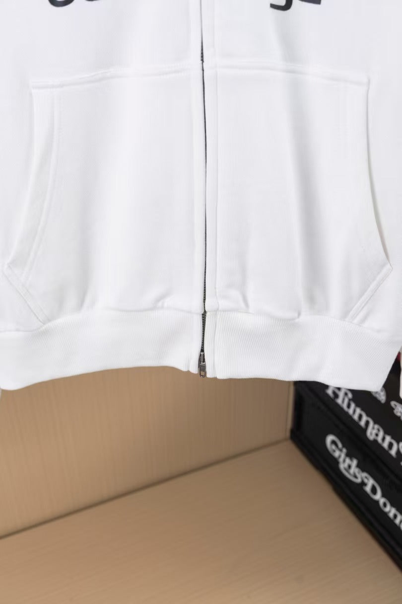 Cardigan hooded jacket