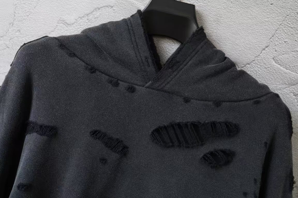 Washed and worn hoodies