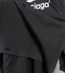 Two piece long sleeved T-shirt with fake sleeves