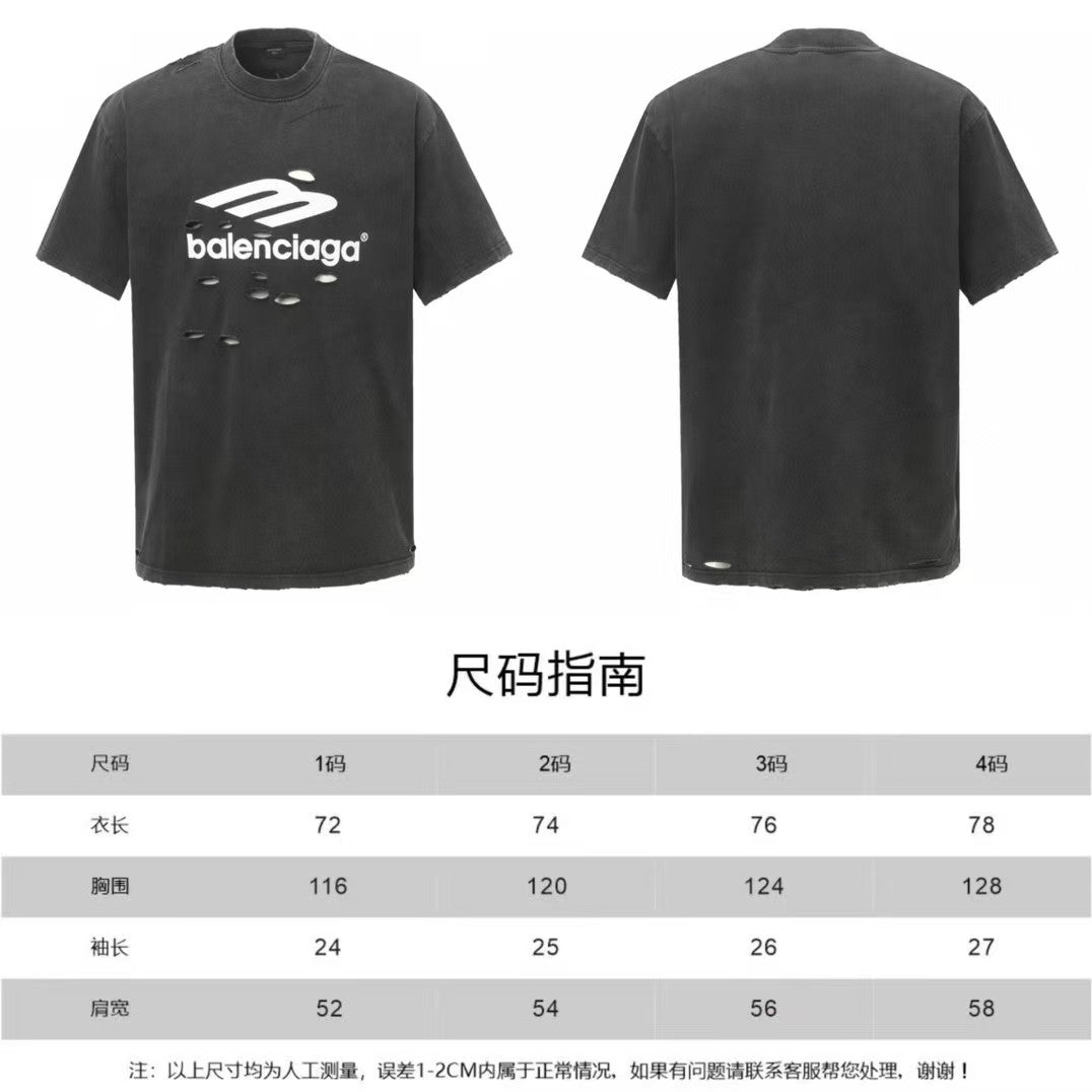 Printed cut short sleeved T-shirt