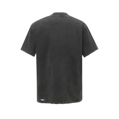 Printed cut short sleeved T-shirt