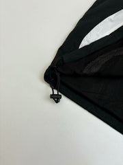 Embroidered letter color blocked large circular zipper jacket
