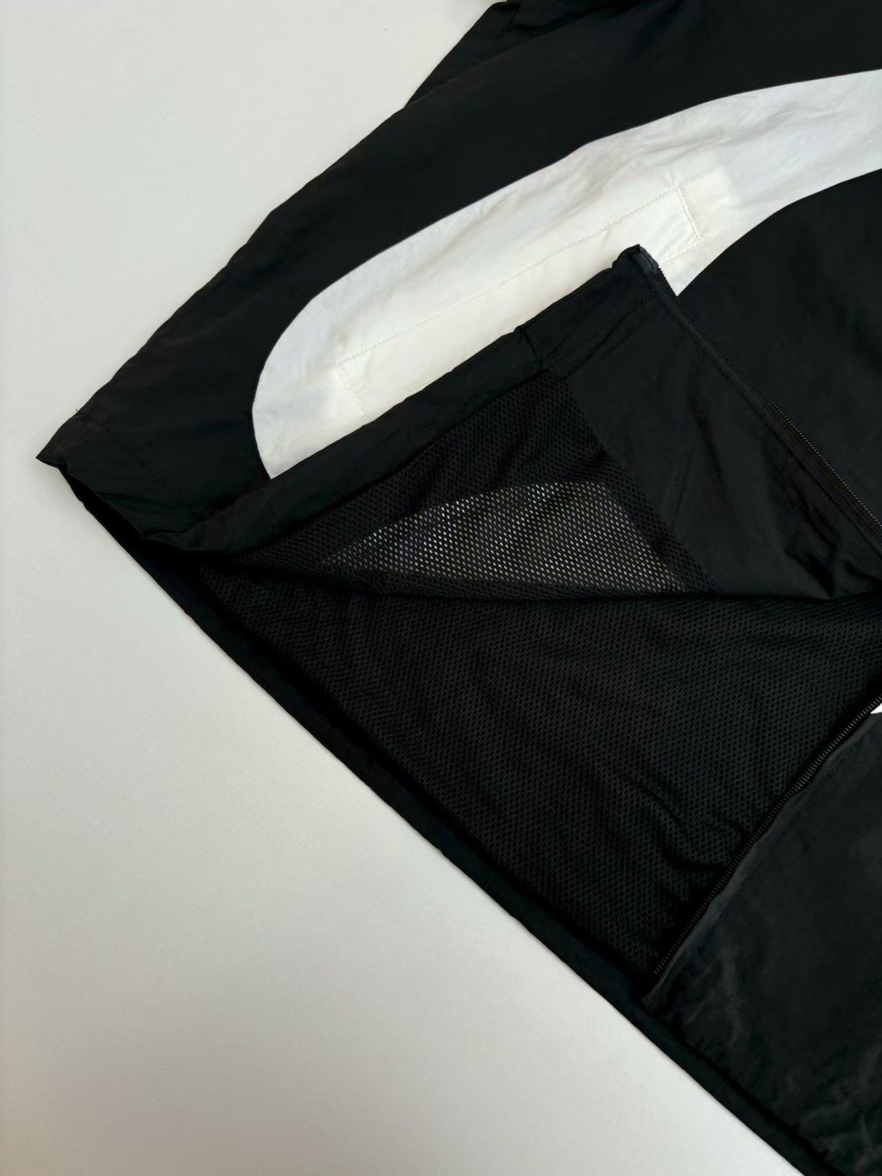 Embroidered letter color blocked large circular zipper jacket