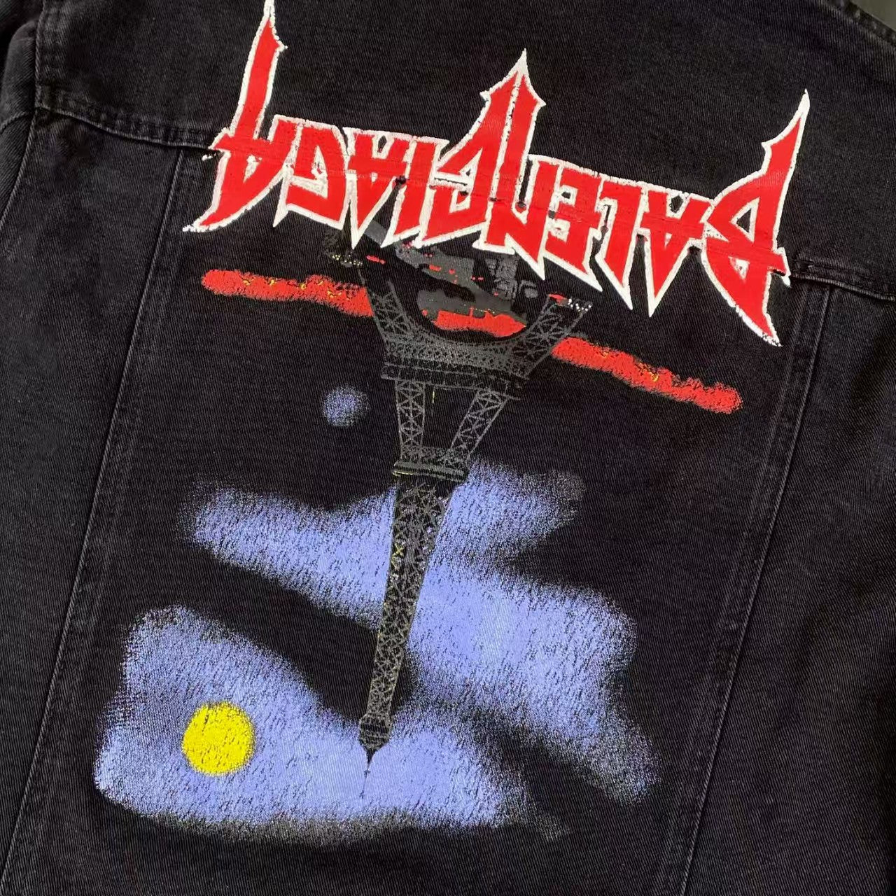 Make an old letter denim jacket